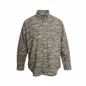 Woolrich Men's Tan Patterned Zip-Up Sweater